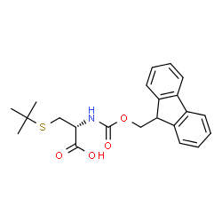 ChemSpider 2D Image | Fmoc-Cys(tBu)-OH | C22H25NO4S