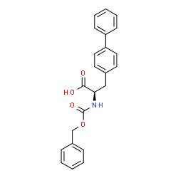 ChemSpider 2D Image | (2R)-2-{[(Benzyloxy)carbonyl]amino}-3-(4-biphenylyl)propanoic acid | C23H21NO4