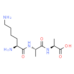 ChemSpider 2D Image | L-Lysyl-L-alanyl-L-alanine | C12H24N4O4