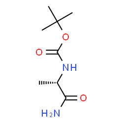 ChemSpider 2D Image | N~2~-(tert-Butoxycarbonyl)-L-alaninamide | C8H16N2O3