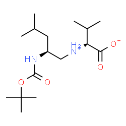 ChemSpider 2D Image | (2S)-3-Methyl-2-{[(2S)-4-methyl-2-({[(2-methyl-2-propanyl)oxy]carbonyl}amino)pentyl]ammonio}butanoate | C16H32N2O4