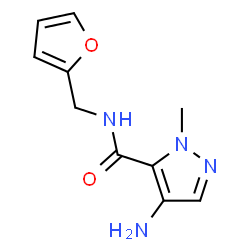 ChemSpider 2D Image | 4-amino-N-(furan-2-ylmethyl)-2-methylpyrazole-3-carboxamide | C10H12N4O2