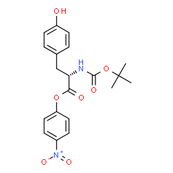 ChemSpider 2D Image | BOC-TYR-ONP | C20H22N2O7