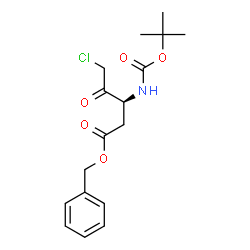 ChemSpider 2D Image | Boc-Asp(OBzl)-CMK | C17H22ClNO5