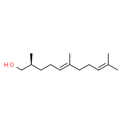 ChemSpider 2D Image | (2S,5E)-2,6,10-Trimethyl-5,9-undecadien-1-ol | C14H26O