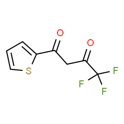 ChemSpider 2D Image | 4,4,4-Trifluoro-1-(2-thienyl)-1,3-butanedione | C8H5F3O2S