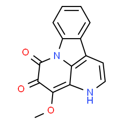ChemSpider 2D Image | 4-Methoxy-3H-indolo[3,2,1-de][1,5]naphthyridine-5,6-dione | C15H10N2O3