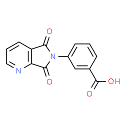 ChemSpider 2D Image | 3-{5,7-dioxo-5H,6H,7H-pyrrolo[3,4-b]pyridin-6-yl}benzoic acid | C14H8N2O4