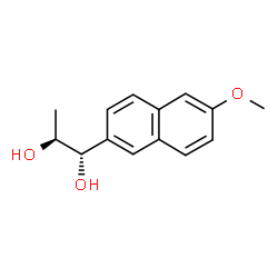 ChemSpider 2D Image | (1S,2S)-1-(6-Methoxy-2-naphthyl)-1,2-propanediol | C14H16O3