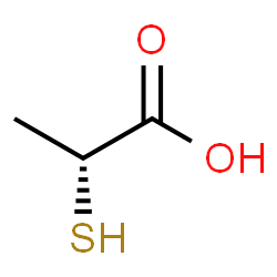ChemSpider 2D Image | (R)-2-mercaptopropanoic acid | C3H6O2S