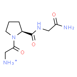 ChemSpider 2D Image | 1-(Ammonioacetyl)-L-prolylglycinamide | C9H17N4O3