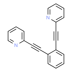 ChemSpider 2D Image | Benzene, 1,2-bis(2-pyridin-2-ylethynyl)- | C20H12N2
