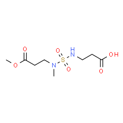 ChemSpider 2D Image | N-[(3-Methoxy-3-oxopropyl)(methyl)sulfamoyl]-beta-alanine | C8H16N2O6S