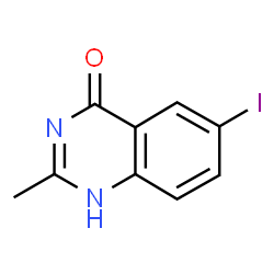 ChemSpider 2D Image | 6-Iodo-2-methyl-4(1H)-quinazolinone | C9H7IN2O