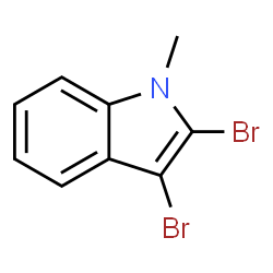 ChemSpider 2D Image | 2,3-dibromo-1-methylindole | C9H7Br2N