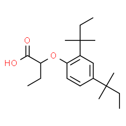 ChemSpider 2D Image | 2-[2,4-bis(1,1-dimethylpropyl)phenoxy]butanoic acid | C20H32O3