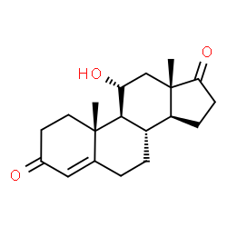 ChemSpider 2D Image | 11?-hydroxyandrostendione | C19H26O3
