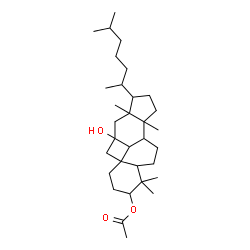 ChemSpider 2D Image | 11-Hydroxy-11,19-cyclolanostan-3-yl acetate | C32H54O3