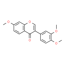 ChemSpider 2D Image | 3',4',7-Trimethoxyisoflavone | C18H16O5