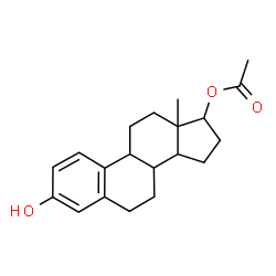 ChemSpider 2D Image | 3-Hydroxyestra-1,3,5(10)-trien-17-yl acetate | C20H26O3