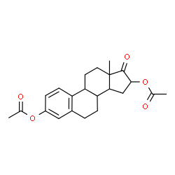 ChemSpider 2D Image | 17-Oxoestra-1,3,5(10)-triene-3,16-diyl diacetate | C22H26O5