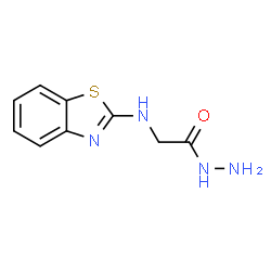 ChemSpider 2D Image | 2-(1,3-Benzothiazol-2-ylamino)acetohydrazide | C9H10N4OS