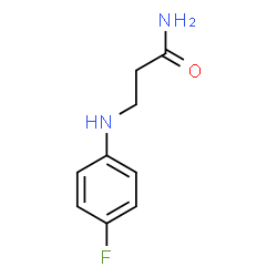 ChemSpider 2D Image | 3-[(4-fluorophenyl)amino]propanamide | C9H11FN2O