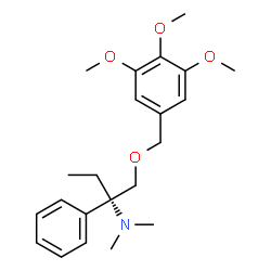 ChemSpider 2D Image | (2S)-N,N-Dimethyl-2-phenyl-1-[(3,4,5-trimethoxybenzyl)oxy]-2-butanamine | C22H31NO4