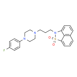 ChemSpider 2D Image | Fananserin | C23H24FN3O2S