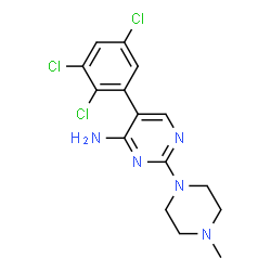 ChemSpider 2D Image | Sipatrigine | C15H16Cl3N5
