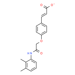 ChemSpider 2D Image | (2E)-3-(4-{2-[(2,3-Dimethylphenyl)amino]-2-oxoethoxy}phenyl)acrylate | C19H18NO4
