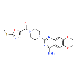ChemSpider 2D Image | Tiodazosin | C18H21N7O4S