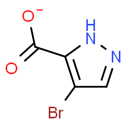 ChemSpider 2D Image | 4-Bromo-1H-pyrazole-5-carboxylate | C4H2BrN2O2