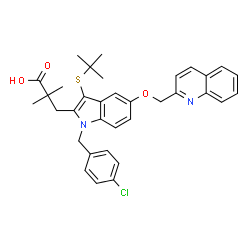 ChemSpider 2D Image | quiflapon | C34H35ClN2O3S