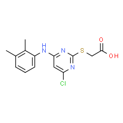 ChemSpider 2D Image | pirinixic acid | C14H14ClN3O2S