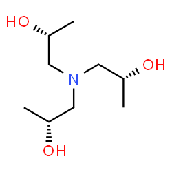 ChemSpider 2D Image | (2R,2'R,2''R)-1,1',1''-Nitrilotri(2-propanol) | C9H21NO3