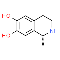 ChemSpider 2D Image | (R)-1,2,3,4-Tetrahydro-1-methyl-6,7-isoquinolinediol | C10H13NO2