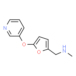 ChemSpider 2D Image | N-Methyl-1-[5-(3-pyridinyloxy)-2-furyl]methanamine | C11H12N2O2