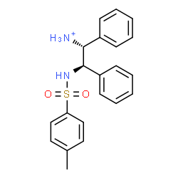 ChemSpider 2D Image | (1R,2R)-2-{[(4-Methylphenyl)sulfonyl]amino}-1,2-diphenylethanaminium | C21H23N2O2S
