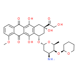 ChemSpider 2D Image | Pirarubicin | C32H37NO12