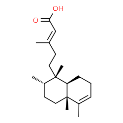 ChemSpider 2D Image | (2E)-3-Methyl-5-[(1S,2S,4aR,8aR)-1,2,4a,5-tetramethyl-1,2,3,4,4a,7,8,8a-octahydro-1-naphthalenyl]-2-pentenoic acid | C20H32O2