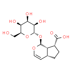 ChemSpider 2D Image | (1S,4aR,7R,7aS)-1-(alpha-L-Talopyranosyloxy)-1,4a,5,6,7,7a-hexahydrocyclopenta[c]pyran-7-carboxylic acid | C15H22O9