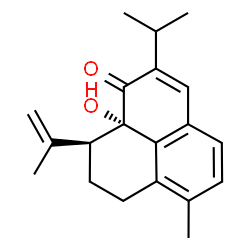 ChemSpider 2D Image | (9S,9aS)-9a-Hydroxy-9-isopropenyl-2-isopropyl-6-methyl-7,8,9,9a-tetrahydro-1H-phenalen-1-one | C20H24O2