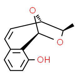 ChemSpider 2D Image | rel-(1R,3R,4S)-3-methyl-3,4-dihydro-1H-1,4-epoxy-2-benzoxocin-10-ol | C12H12O3