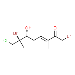 ChemSpider 2D Image | plocamenol C | C10H15Br2ClO2