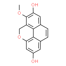 ChemSpider 2D Image | 6-Methoxy-5H-4-oxa-pyrene-2,7-diol | C16H12O4