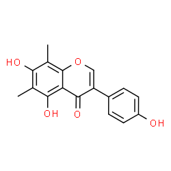 ChemSpider 2D Image | 5,7-Dihydroxy-3-(4-hydroxy-phenyl)-6,8-dimethyl-chromen-4-one | C17H14O5
