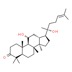 ChemSpider 2D Image | (11alpha,20R)-11,20-Dihydroxydammar-24-en-3-one | C30H50O3