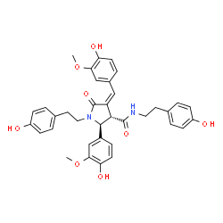 ChemSpider 2D Image | heliotropamide | C36H36N2O8