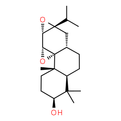 ChemSpider 2D Image | (3beta,11alpha,12alpha,13beta)-9,11:12,13-Diepoxyabietan-3-ol | C20H32O3